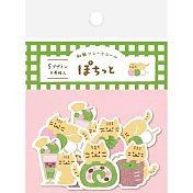 【Wa-Life】春季限定｜散裝和紙貼紙包20入 ‧ 日式點心與貓