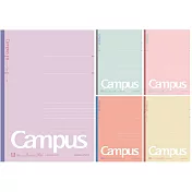 KOKUYO Campus 2022限定點線筆記本(5冊裝) - 粉彩A:行高7mm