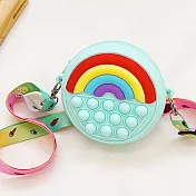 【滅鼠按按樂】給寶貝的禮物 兩用彩虹益智解壓泡泡小背包 __綠色