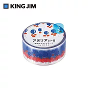 【KING JIM】HITOTOKI SODA 透明PET卷狀膠帶 20MM 氣球 CMT20-012