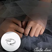 【卡樂熊】S925銀簡約冷淡風竹節造型戒指(兩款)- 單環