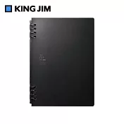 【KING JIM】TEFRENU BiZ 商務用活頁線圈本筆記本 A5 黑色 9854TEB-BK