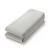 [MUJI無印良品]棉圈絨長型毛巾/2入組/淺灰