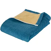 【Prairie Dog】日本今治超吸水雙色柔軟純棉大型浴巾 ‧ 褐藍色