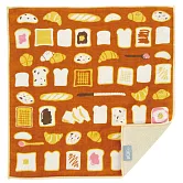 【Prairie Dog】日本可愛圖樣純棉柔軟方巾 ‧ 麵包