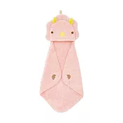 【Liv Heart】日本可愛動物折疊收納吊掛式擦手巾 ‧ 粉色恐龍