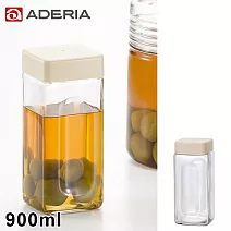 【ADERIA】日本進口玻璃醃漬瓶900ml(白)