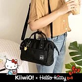 Hello Kitty x Kiiwi O! 聯名款．經典兩用口金波士頓包 JOA  經典黑