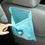 【Cap】可愛風車用加厚黏貼式垃圾袋(15入/包) 藍色
