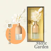 【Meric Garden】滿室幽香夢遊仙境木質磨砂玻璃瓶擴香組30ml