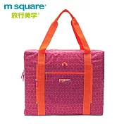 m square商旅系列Ⅱ 折疊購物袋M 六角紋紅