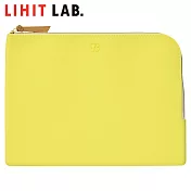 LIHIT LAB F-7739 Bloomin A5筆盒扁平包 黃色