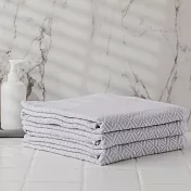 菱紋四層紗布浴巾 灰色