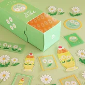 【RYU-RYU】ADERIA 昭和復古散裝貼紙盒 ‧ 野花