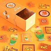 【RYU-RYU】ADERIA 昭和復古散裝貼紙盒 ‧ 老虎
