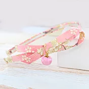 【PinkyPinky Boutique】甜美櫻花 緞帶髮箍 (粉紅色)