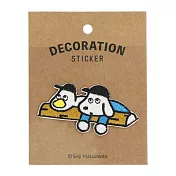 【Mark’s】× 松本Seiji DOG&DUCK系列刺繡貼紙 ‧ 丸太狗+鴨鴨B
