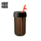 【HOLOHOLO】TONTON CUP 吸管兩用隨行杯(450ml/6色) 極簡黑