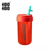 【HOLOHOLO】TONTON CUP 吸管兩用隨行杯(450ml/6色) 西瓜紅