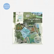 【BGM】散裝半透明貼紙包 ‧ 旅行日記系列-森林