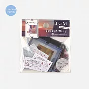 【BGM】散裝半透明貼紙包 ‧ 旅行日記系列-全世界
