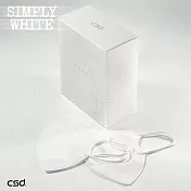 中衛醫療口罩-Simply white 3D立體口罩-全白