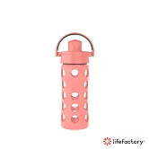 【Lifefactory】玻璃水瓶掀蓋350ml (AFCN-350-MLOR) _哈密瓜橘