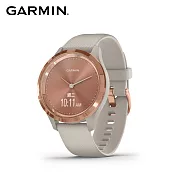 GARMIN vivomove 3S 指針智慧腕錶 白砂玫瑰金