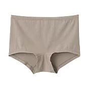 [MUJI無印良品]女有機棉混彈性天竺無側縫平口內褲 M 摩卡棕
