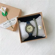 Watch-123 英倫情人-歐風典雅仿舊小盤細帶手錶 _藍色