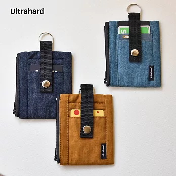 Ultrahard 簡約隨身ID卡夾零錢包/證件套 - 牛仔藍