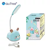 【GLITTER 宇堂科技】GT-752 USB LED賣萌造型檯燈 藍色