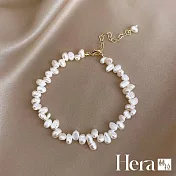 【Hera 赫拉】復古宮廷不規則珍珠手鍊 H111031107 白色