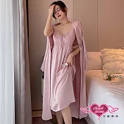 天使霓裳 長袖居家睡衣 公主風格 二件式睡衣 休閒居家服 睡衣套裝 多色可選 F 粉紅