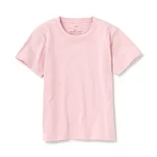 【MUJI 無印良品】兒童有機棉天竺短袖T恤 110 粉紅