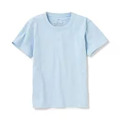 【MUJI 無印良品】兒童有機棉天竺短袖T恤 110 淺藍