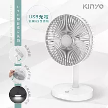 【KINYO】USB靜音桌立風扇 UF-8705