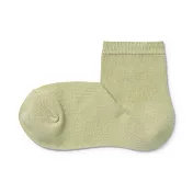 【MUJI 無印良品】女棉混足口寬鬆舒適直角短襪23~25cm 淡綠