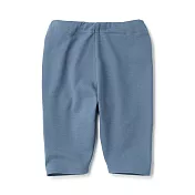 【MUJI 無印良品】幼兒有機棉針織緊身五分褲 80 煙燻藍