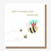 Caroline Gardner 英國進口絨球母親節賀卡- 女王蜂