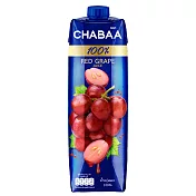 《CHABAA》啜吧-(有效期限:2024/5/8) 100% 紅葡萄果汁1000ml
