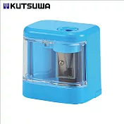 KUTSUWA Spimo小型電池快速削筆器 淺藍