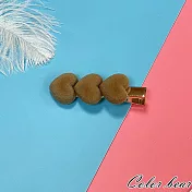 【卡樂熊】韓系毛絨可愛水貂毛造型髮夾(七款)- 立體愛心