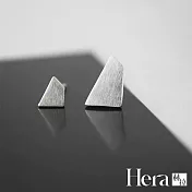 【Hera 赫拉】925銀日韓個性拉絲不規則多邊形耳釘 H111032303 主圖款