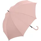 【NAKATANI】耐強風素面質感勾把直傘 ‧ 粉杏色