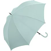 【NAKATANI】耐強風素面質感勾把直傘 ‧ 薄荷綠