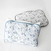 【日本Gendai Hyakka】laffite涼感舒眠枕墊(彈性綁帶式) ‧ 藍