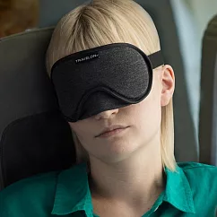 《TRAVELON》冷凝舒緩眼罩(灰) | 睡眠眼罩 遮光眼罩