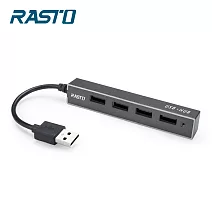 RASTO RH3 USB 四孔擴充HUB集線器 黑