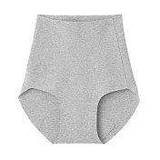 【MUJI 無印良品】女棉混全面無縫線日常型生理內褲 S 灰色